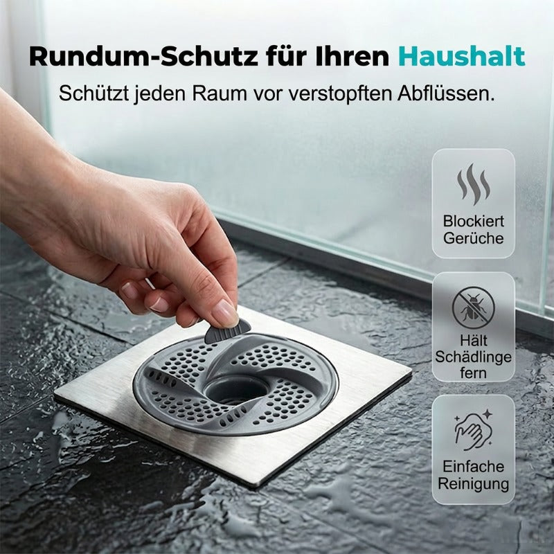 Anti-Verstopfungs-Bodenablauf mit Haarfänger