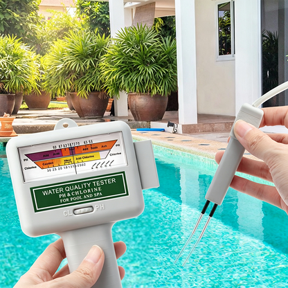 📢📢50 % Rabatt!! ⏰💧 50% RABATT! 2-in-1 Poolwasser pH- & Chlor-Tester – Digitale Messung von pH-Wert & Chlorgehalt – Schnell, wasserdicht & ideal für Swimmingpools, Whirlpools & Spa ✨