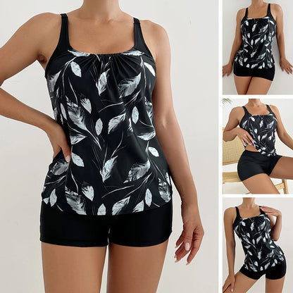 Zweiteiliges Damen-Tankini-Set mit Print