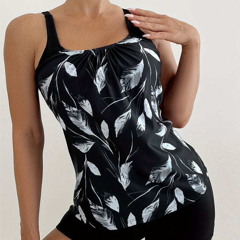 Zweiteiliges Damen-Tankini-Set mit Print
