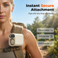 Tragbarer Clip-Ventilator mit Digitalanzeige