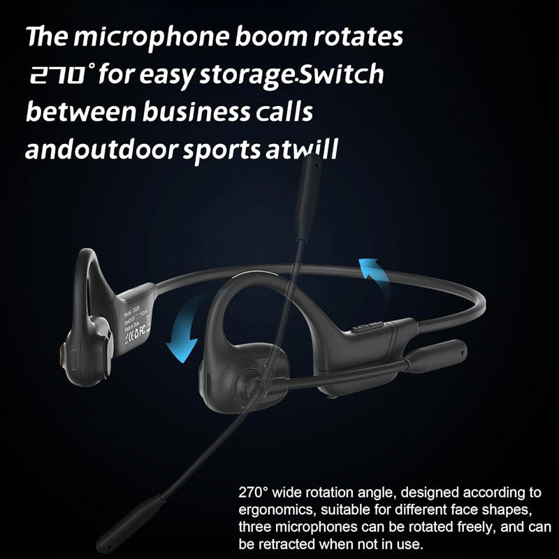 🗣️ Leichter Open-Ear-Kopfhörer – flexibles Mikrofon & Geräuschunterdrückung für entspannte Gespräche, ideal für lange Telefonate, Spaziergänge oder den Arbeitsalltag 🎧