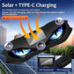 Solarbetriebene LED-Warnleuchte fürs Auto