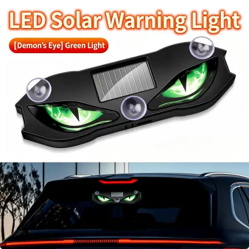 Solarbetriebene LED-Warnleuchte fürs Auto