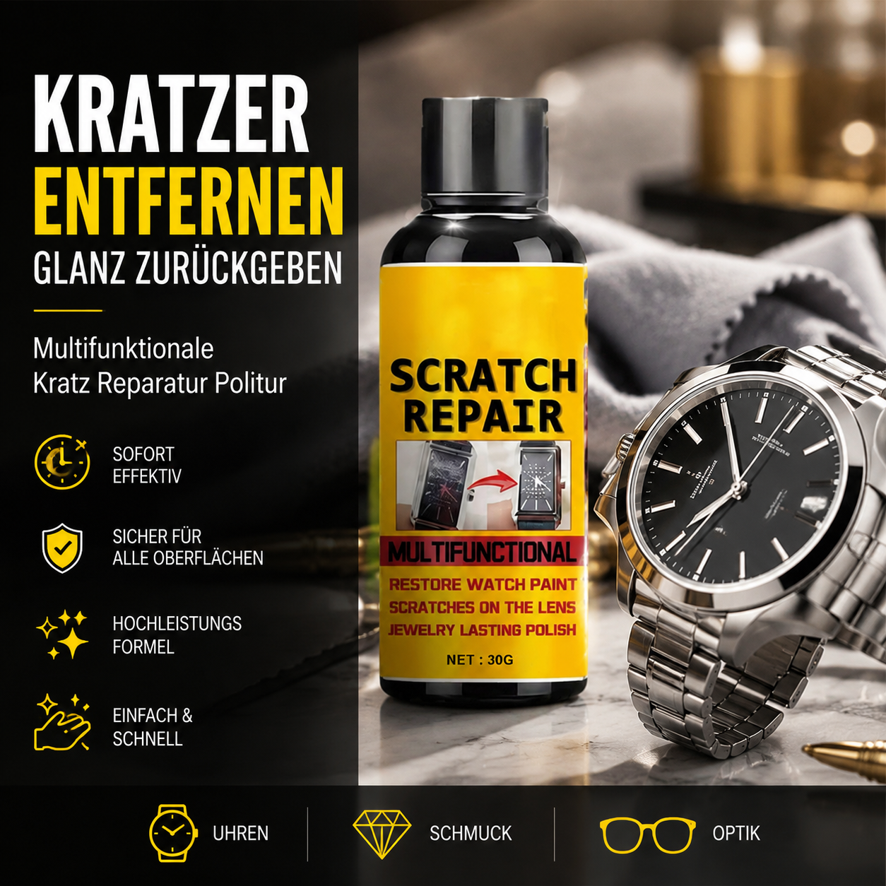 🔥 -50% Heute 🚗 Multifunktionale Kratzer-Politur
