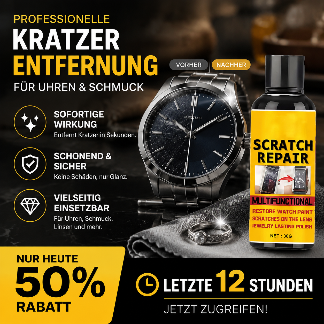 🔥 -50% Heute 🚗 Multifunktionale Kratzer-Politur