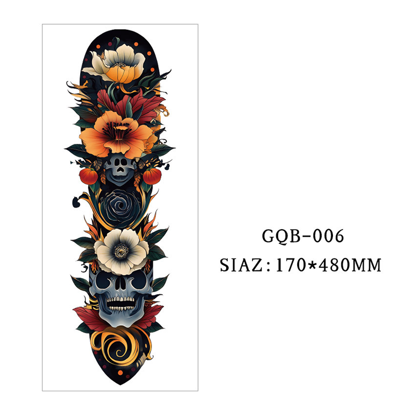 Große temporäre Tattoos für den gesamten Ärmel