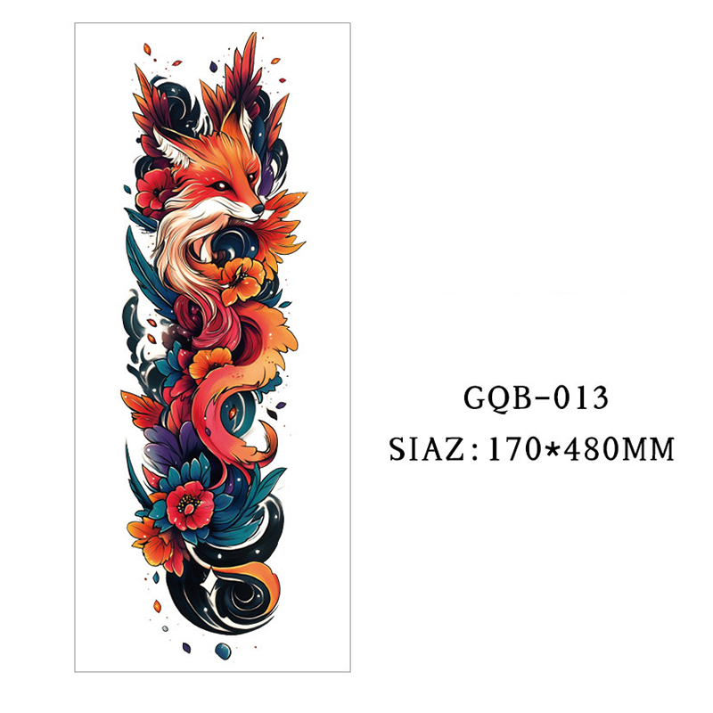 Große temporäre Tattoos für den gesamten Ärmel