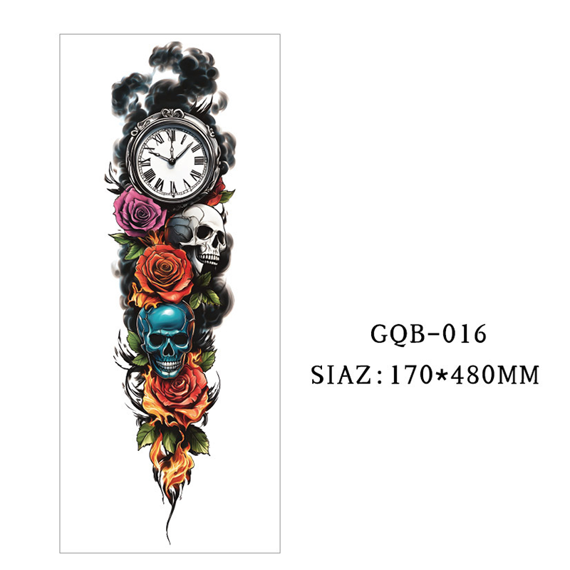 Große temporäre Tattoos für den gesamten Ärmel
