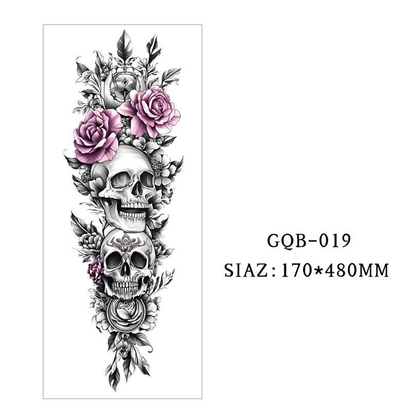 Große temporäre Tattoos für den gesamten Ärmel