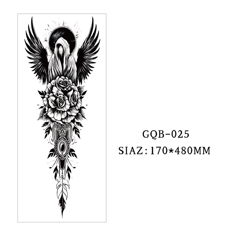 Große temporäre Tattoos für den gesamten Ärmel