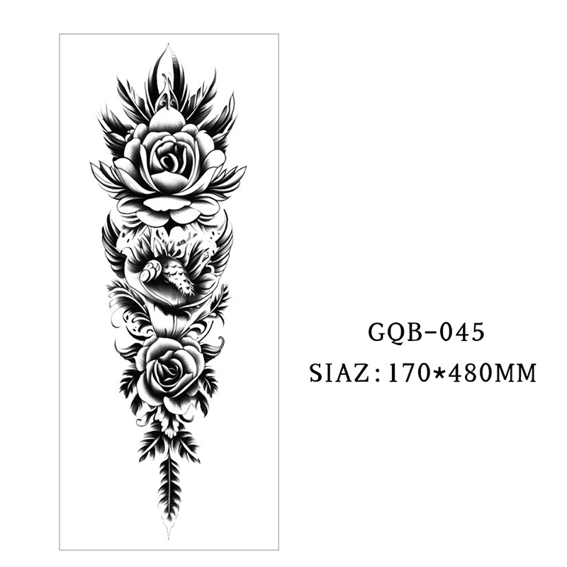 Große temporäre Tattoos für den gesamten Ärmel