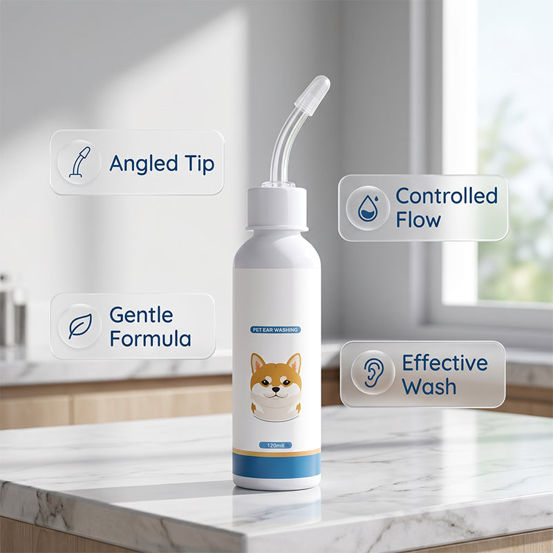 🐶 KAUFE 2, ERHALTE 1 GRATIS! 🐱 Sanfte Tierohrreiniger-Lösung – Sicher & schnell reinigend – Mit flexibler Silikonspitze – ideal für Hunde & Katzen – sanft & effektiv 🧴✨👂