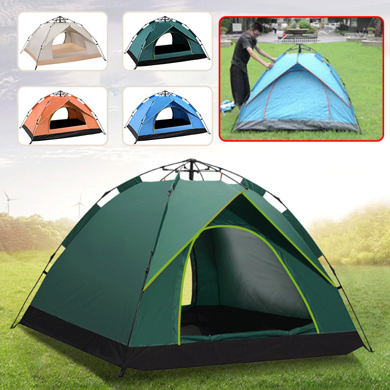 🔥Sonderangebot – Automatisches, schnell aufzubauendes, regensicheres Campingzelt-Set
