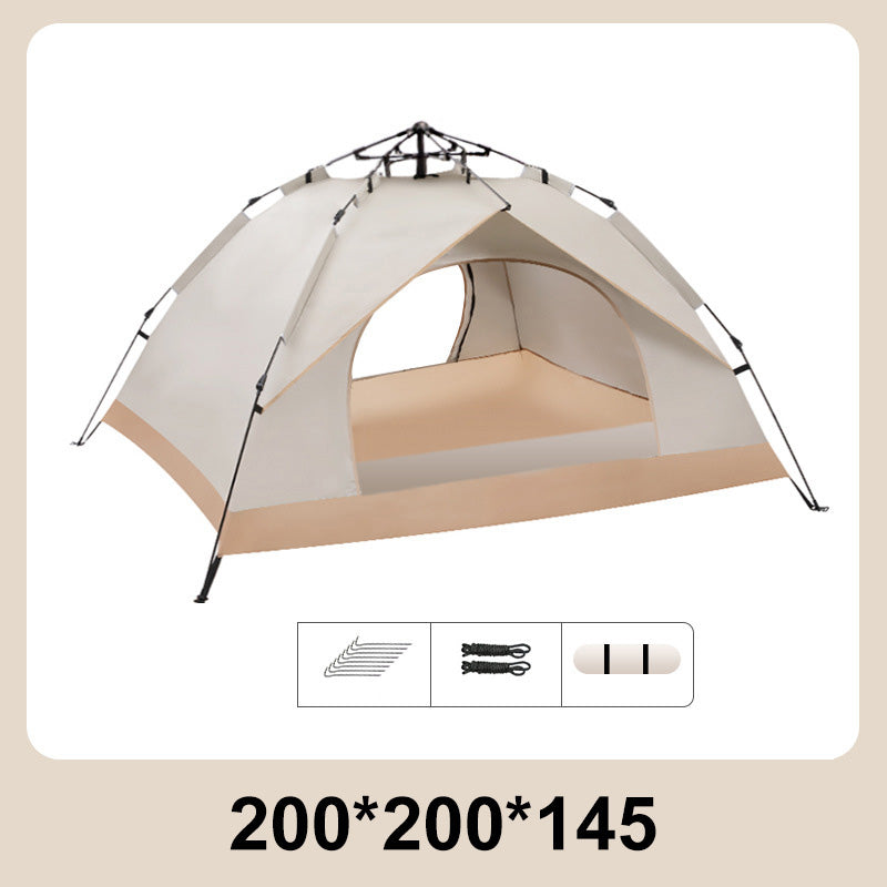 🔥Sonderangebot – Automatisches, schnell aufzubauendes, regensicheres Campingzelt-Set