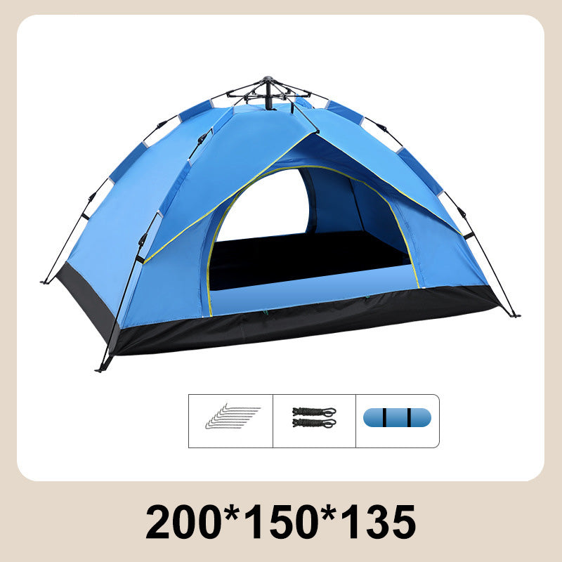 🔥Sonderangebot – Automatisches, schnell aufzubauendes, regensicheres Campingzelt-Set