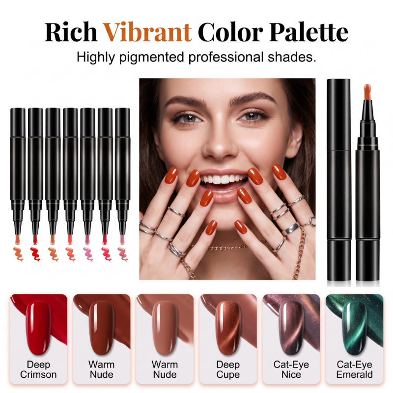 Solid & Cat Eye One-Step Gel Nagellackstift