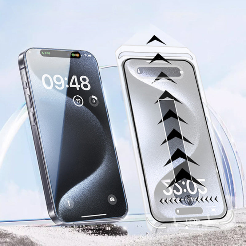 4K HD/Anti-Peeping Displayschutzfolie aus gehärtetem Glas mit automatischer Staubentfernung für die Iphone17-11 Serie
