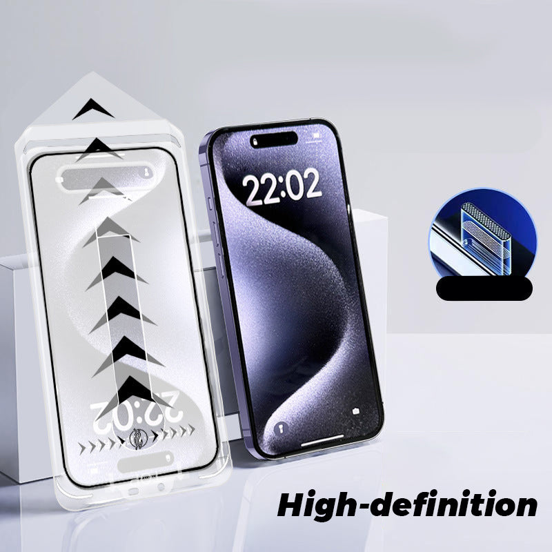 4K HD/Anti-Peeping Displayschutzfolie aus gehärtetem Glas mit automatischer Staubentfernung für die Iphone17-11 Serie