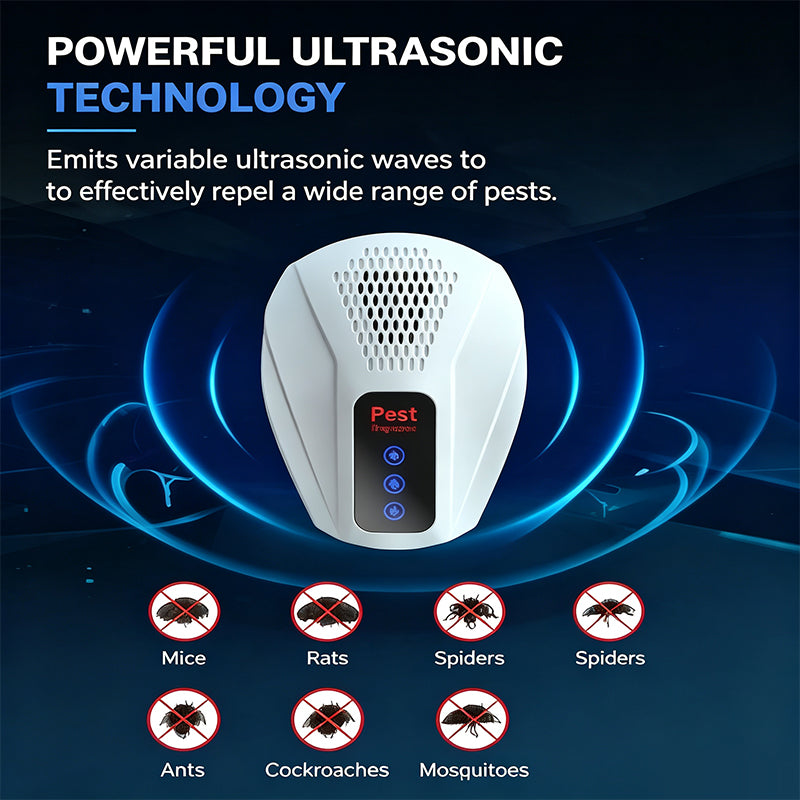 360° geräuschloser Ultraschall-Mäuseabwehrer