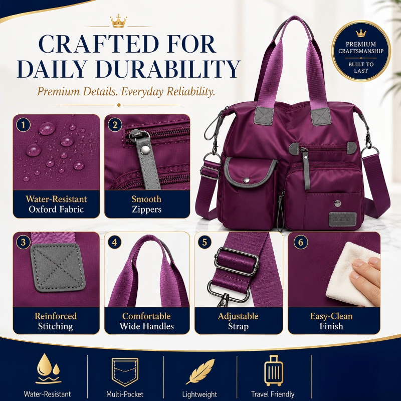 🔥 Heute -50 %! 👜 Große wasserdichte Damen-Tasche