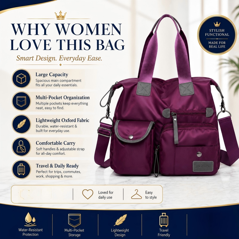 🔥 Heute -50 %! 👜 Große wasserdichte Damen-Tasche