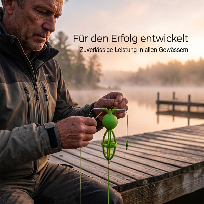 Verhedderungsfreies Bottom-Up-Futterkorb-Angelsystem