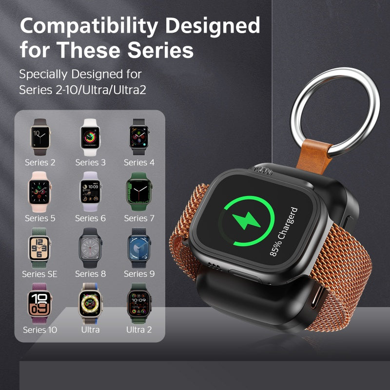 Mobiles Schlüsselanhänger-Ladegerät für Smartwatches