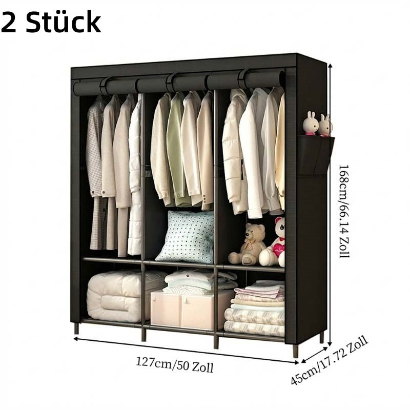 Einfach zu montierender Kleiderschrank aus Vliesstoff