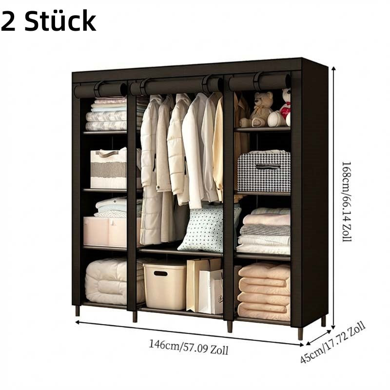 Einfach zu montierender Kleiderschrank aus Vliesstoff