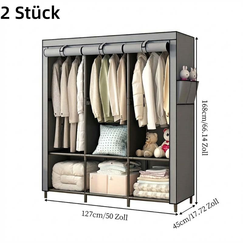 Einfach zu montierender Kleiderschrank aus Vliesstoff