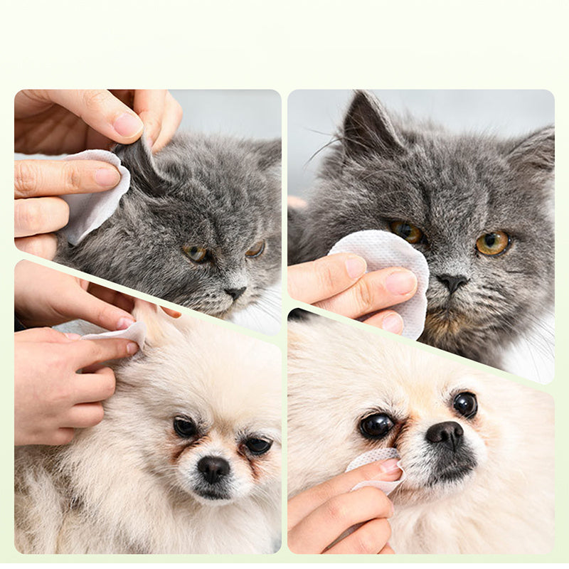 🎉Über 55.000 verkaufte Exemplare 🐾 Natürliche, pflanzliche Augen- und Ohrenreinigungstücher für Haustiere, sanfter Aloe-Entferner für Tränenflecken bei Hunden und Katzen
