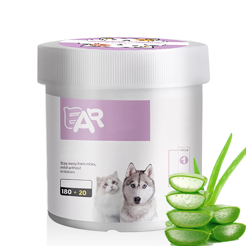 🎉Über 55.000 verkaufte Exemplare 🐾 Natürliche, pflanzliche Augen- und Ohrenreinigungstücher für Haustiere, sanfter Aloe-Entferner für Tränenflecken bei Hunden und Katzen