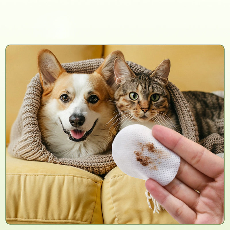 🎉Über 55.000 verkaufte Exemplare 🐾 Natürliche, pflanzliche Augen- und Ohrenreinigungstücher für Haustiere, sanfter Aloe-Entferner für Tränenflecken bei Hunden und Katzen