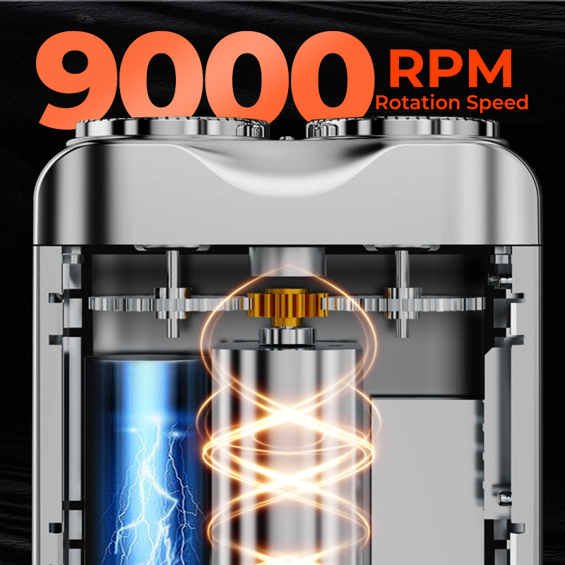 🔥Neues Upgrade🔥Tragbarer Mini-Rotationsrasierer für Herren