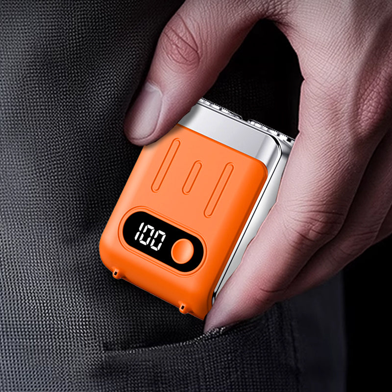 🔥Neues Upgrade🔥Tragbarer Mini-Rotationsrasierer für Herren