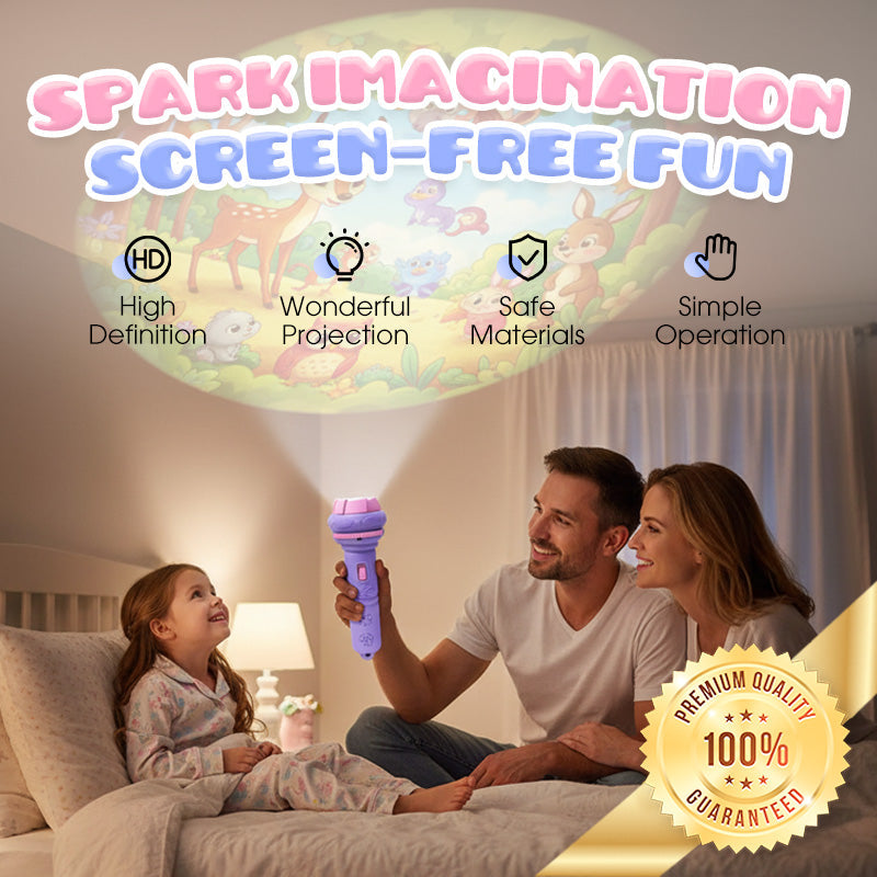🌙🧸Kinder Projektionslampe | Sanftes Nachtlicht & Lernspielzeug