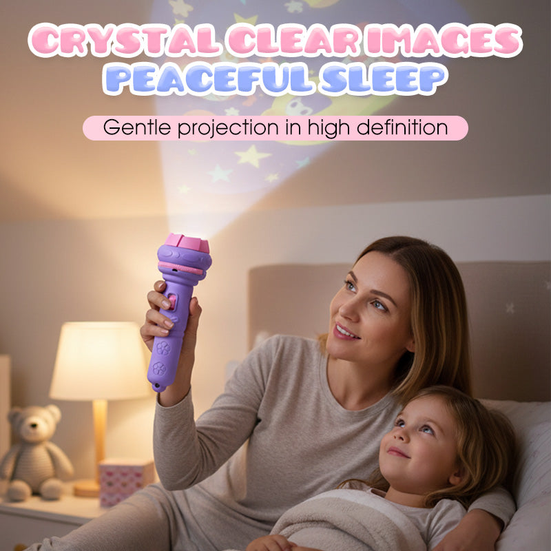 🌙🧸Kinder Projektionslampe | Sanftes Nachtlicht & Lernspielzeug
