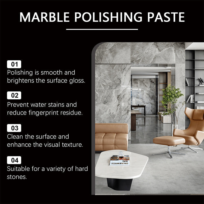 🏠Marmor-Polierpaste – Gebrauchsfertige Wachspaste für brillanten Glanz & Schutz – Perfekt für Fensterbänke, Arbeitsplatten & Naturstein im Innenbereich