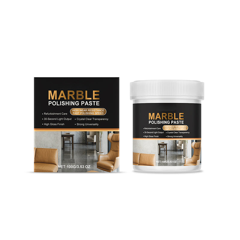 🏠Marmor-Polierpaste – Gebrauchsfertige Wachspaste für brillanten Glanz & Schutz – Perfekt für Fensterbänke, Arbeitsplatten & Naturstein im Innenbereich