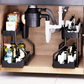 2-stöckiger Spülenschrank Organizer mit ausziehbarer Schublade