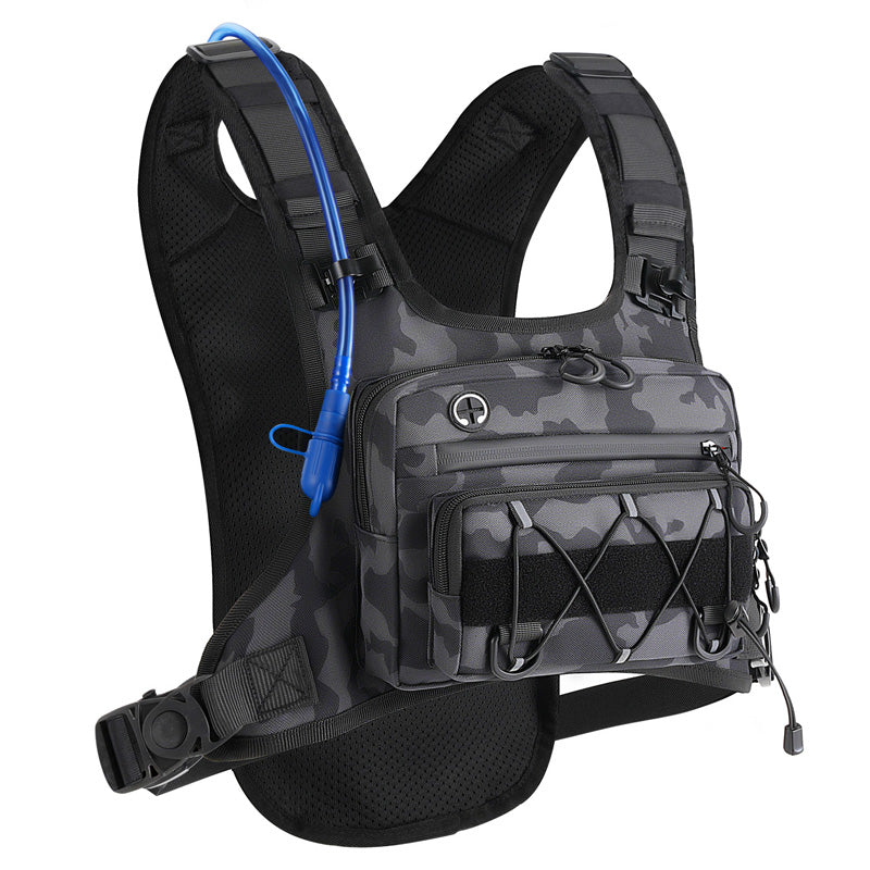 Brusttasche, Trinksystem-kompatible Radweste für Herren