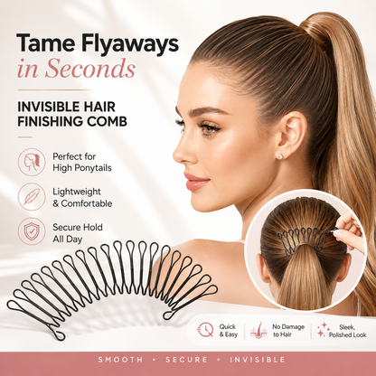 Flexibler, unsichtbarer Kamm für fliegende Haare