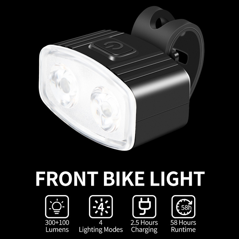 Wiederaufladbares Fahrrad-Vorder- und Rücklicht