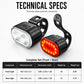 🚴💡 USB-aufladbares Fahrradlicht-Set – Helles LED-Licht, USB-aufladbar & einfache Montage – Perfekt für Nachtfahrten & städtisches Pendeln 🚦