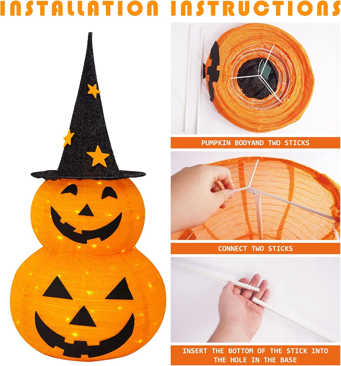 🎃 Sonderangebot: 50 % Rabatt 🎃🎃 Faltbare Halloween-Kürbisdekorationen