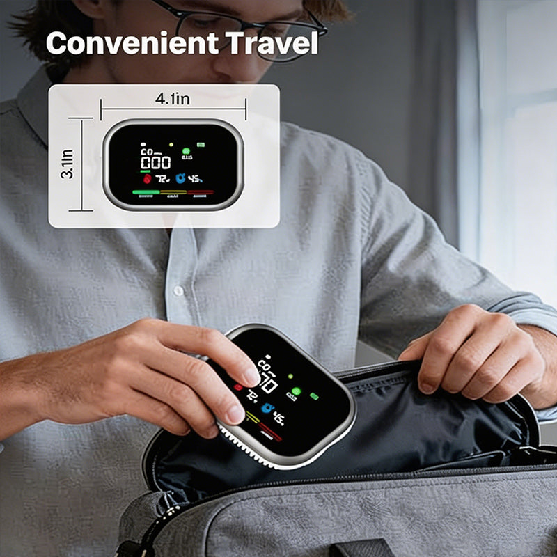 Tragbarer Mehrgaswarner mit LCD-Display und Batterie-Backup