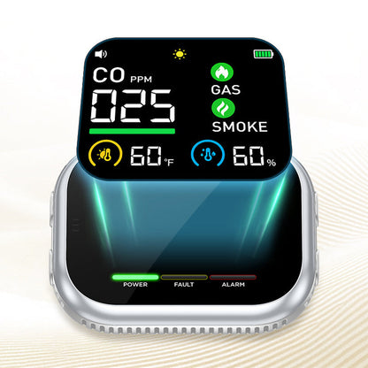 Tragbarer Mehrgaswarner mit LCD-Display und Batterie-Backup