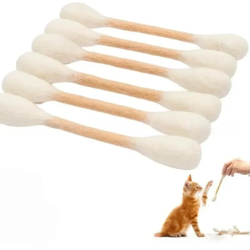 Interaktives Wattestäbchen-Katzenspielzeug mit Katzenminze