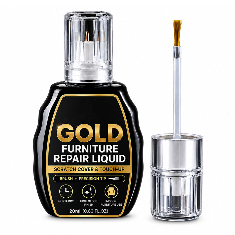 Goldene Möbelreparaturfarbe